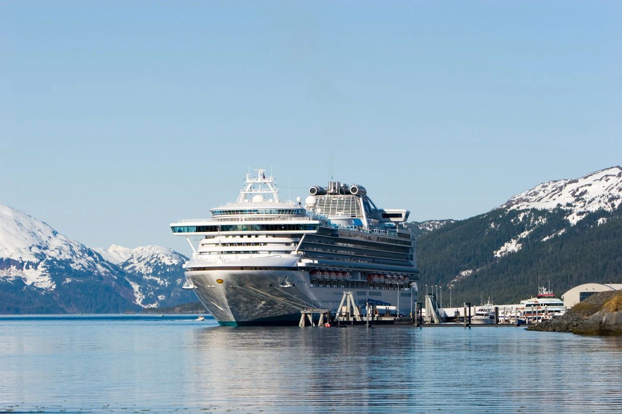 Alaska Cruise Ship at Dock