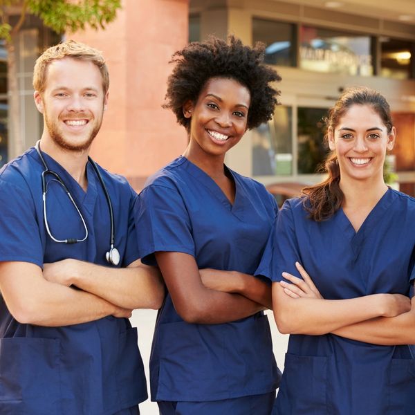 stock image of doctor's assistants