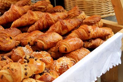 croissants, chocolate croissants, viennoiseries, catering, French bakery food