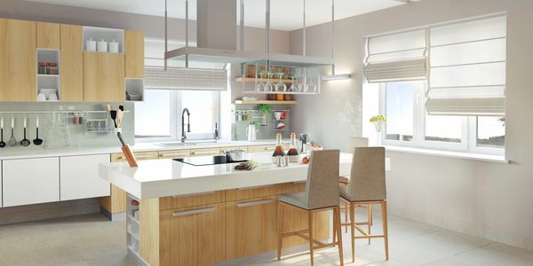 kitchen quartz countertops, kitchen remodel, kitchen countertops, miter edge, island