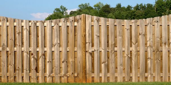 Custom fencing to provide privacy and visual effect.