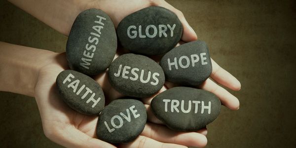 Picture of Inspirational Messages on Stones