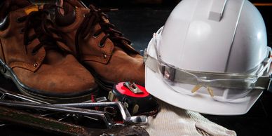 safety, safetywear, ppe, gloves, dust mask, glasses, footwear, ear protection, protective equipment