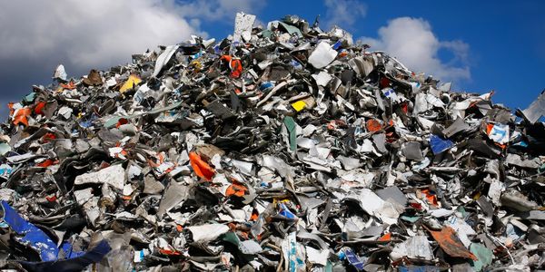 A garbage pile