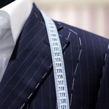 Alteration Mens suit and tape measure