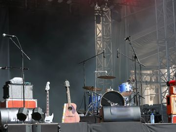 Backline equipment rentals for a band.