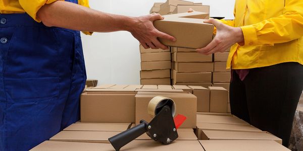 Shipping boxes of products to consumers by fulfillment