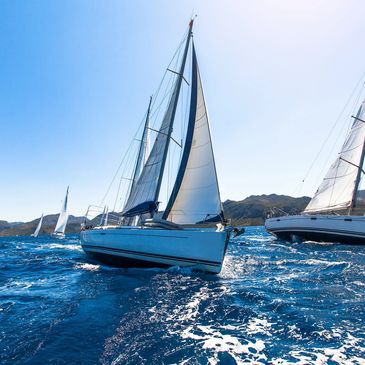 More than one sailboat equals a race.