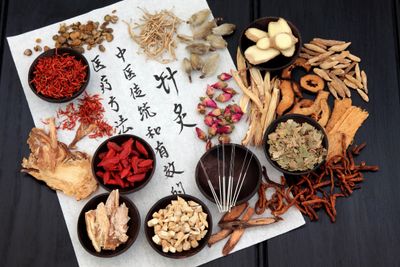 Artful representation of Chinese herbs