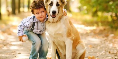 Precious picture of child and dog - get lost pictures back with Tucson.Computer in Tucson AZ