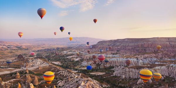 Cappadocia Turkey Balloon in the air