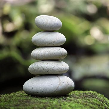 Rocks balanced on top of one another