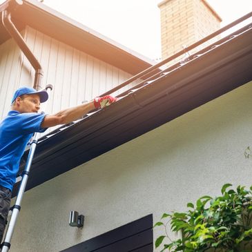 Roof cleaning and gutter cleaning services