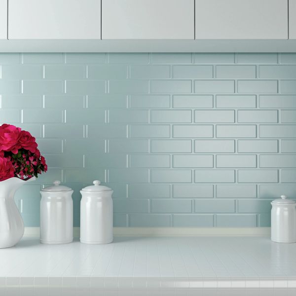 A wall with tile and grout