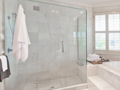 Picture of shower glass enclosure