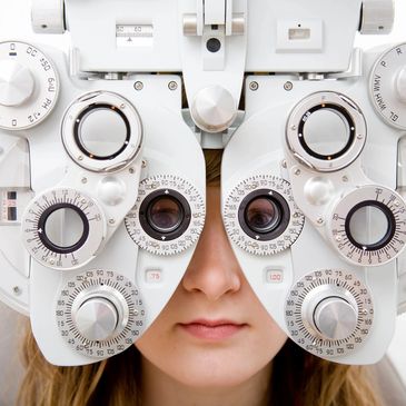 one of many instruments the eye doctor uses to examine patient's vision. It helps the optometrist know if the patient sees well with one or both eyes, together or separately.