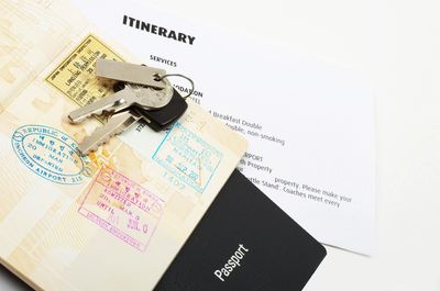Itinerary and passport 