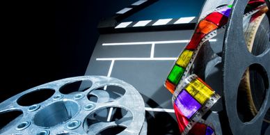 reel and clapperboard