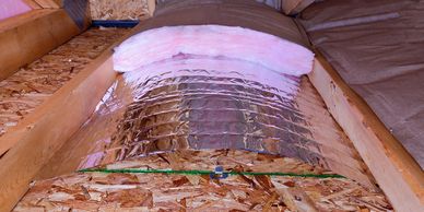 Insulation in an attic