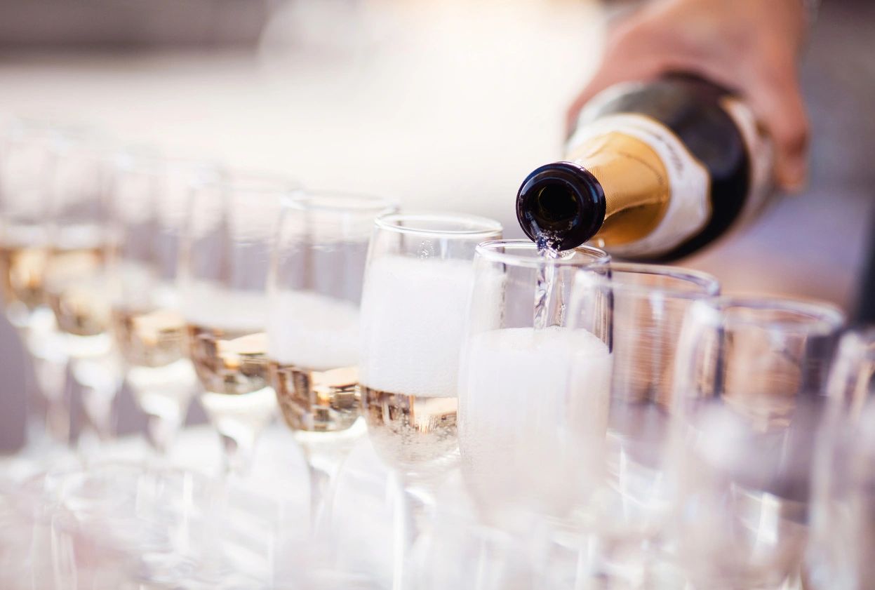 Sioux Falls Private Catering Experts Champagne Flutes