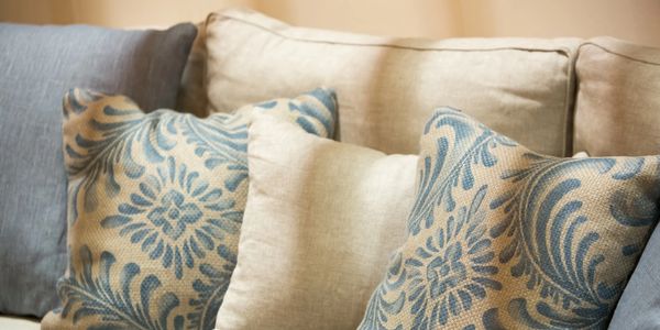 Custom accent pillows, lumbar pillows, cushions, turkish corners, gussets, flange