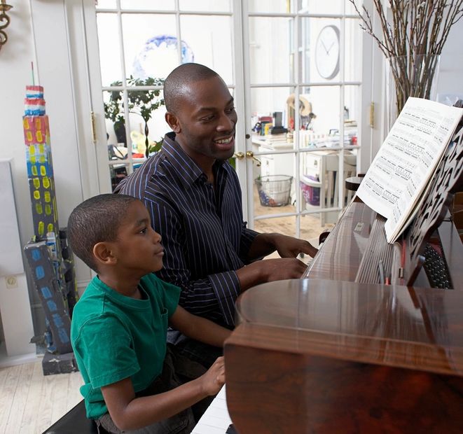 In home music lessons for children.