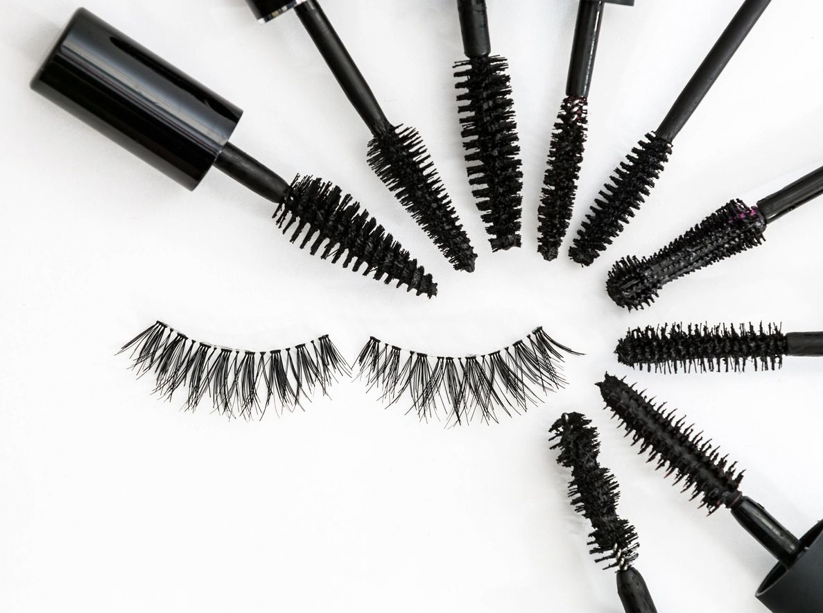 We have a variety of lashes and waterproof  mascaras! We always use disposables!