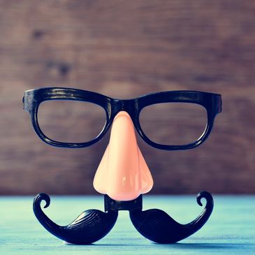happy face mask with mustache funny and fun eyeglasses frames