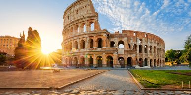 Roman Colosseum in Rome, Italy 