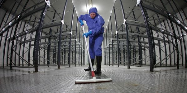 Commercial floor cleaning