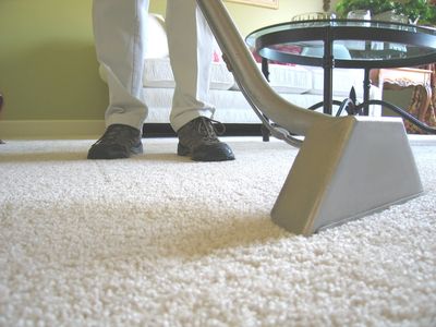 Carpet Cleaning Process with wand attachment.