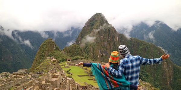 Reizegers in Machu Picchu