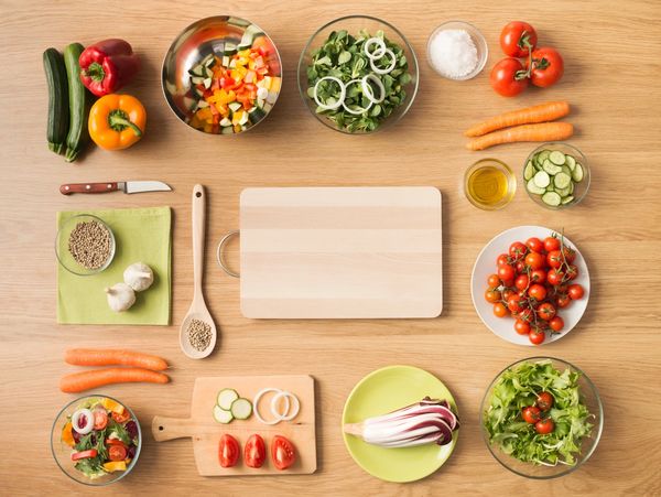 vegan, food, preparation, vegetables, healthy