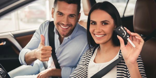 Happy auto insurance clients