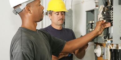Local Electrician Upgrading or Installing an Electrical Panel and breakers at a home or business.