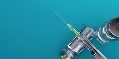 vaccination needle and vial