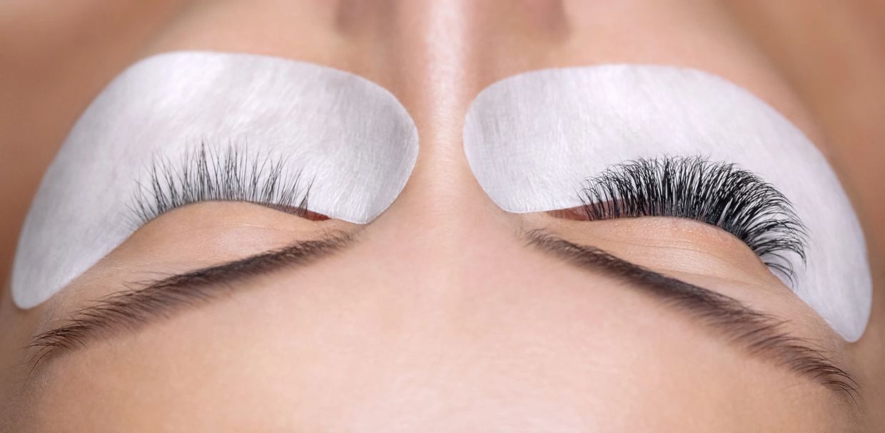 Before and after eyelash Extension Melbourne