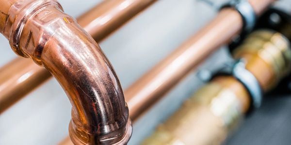 Copper propress pipe elbow