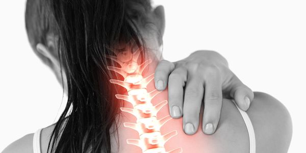 Patient experiencing neck pain