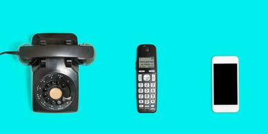 A picture of a series of calling devices 