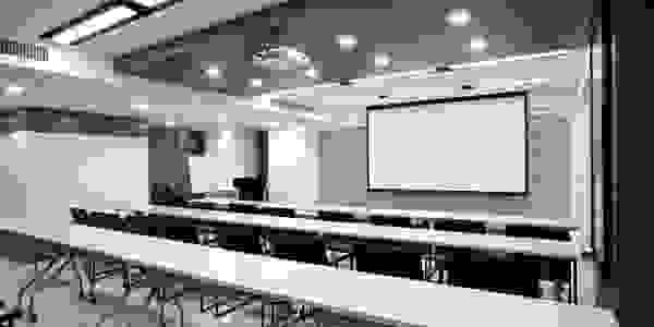 Classroom upgrade, pot lights, projector, led lights