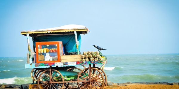 Food cart on the beach