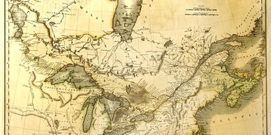 OLD map of Canada