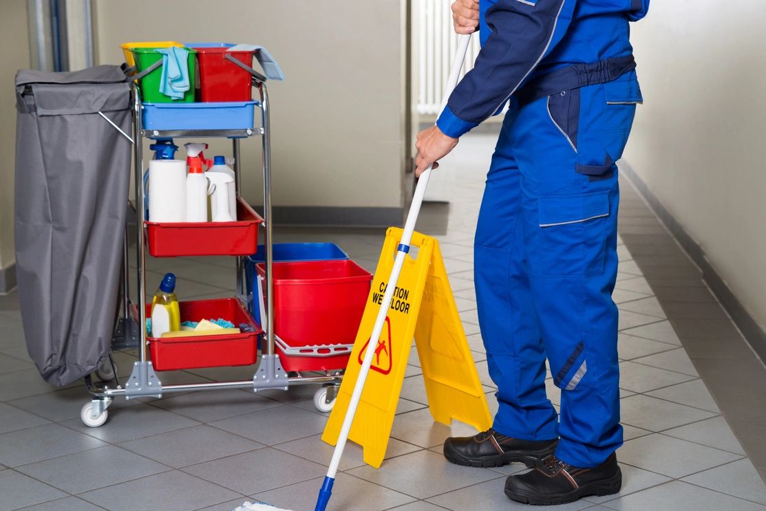 janitorial cleaning, mopping, sweeping, office cleaning, safety