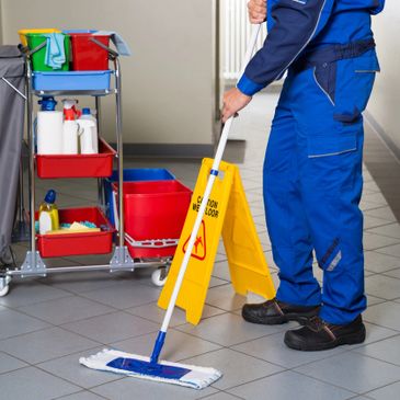 Floor maintenance with janitorial services