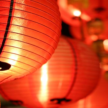 Chinatown paper lanterns