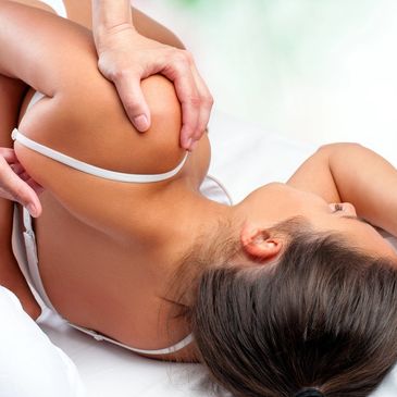 A women being massaged