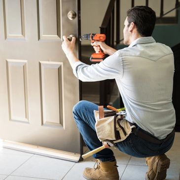 Handyman Services including door and window adjustment, replacement and repairs