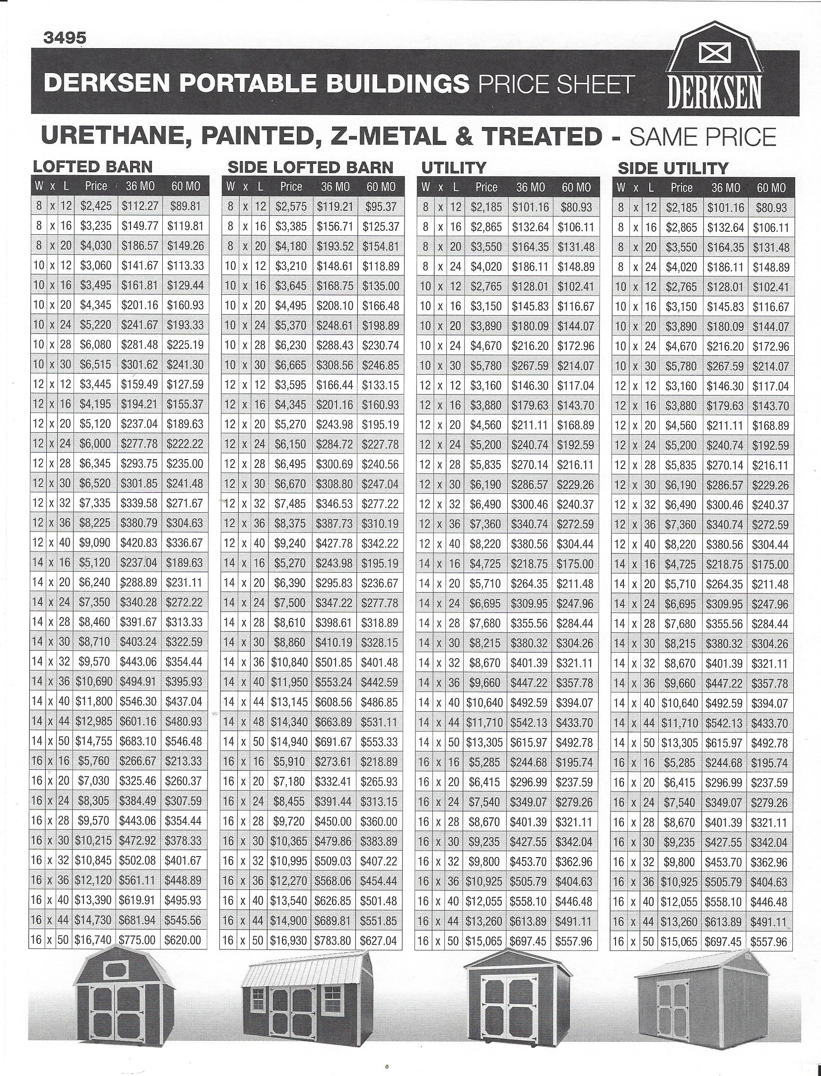 Derksen Storage Prices | Sealy Portable Buildings