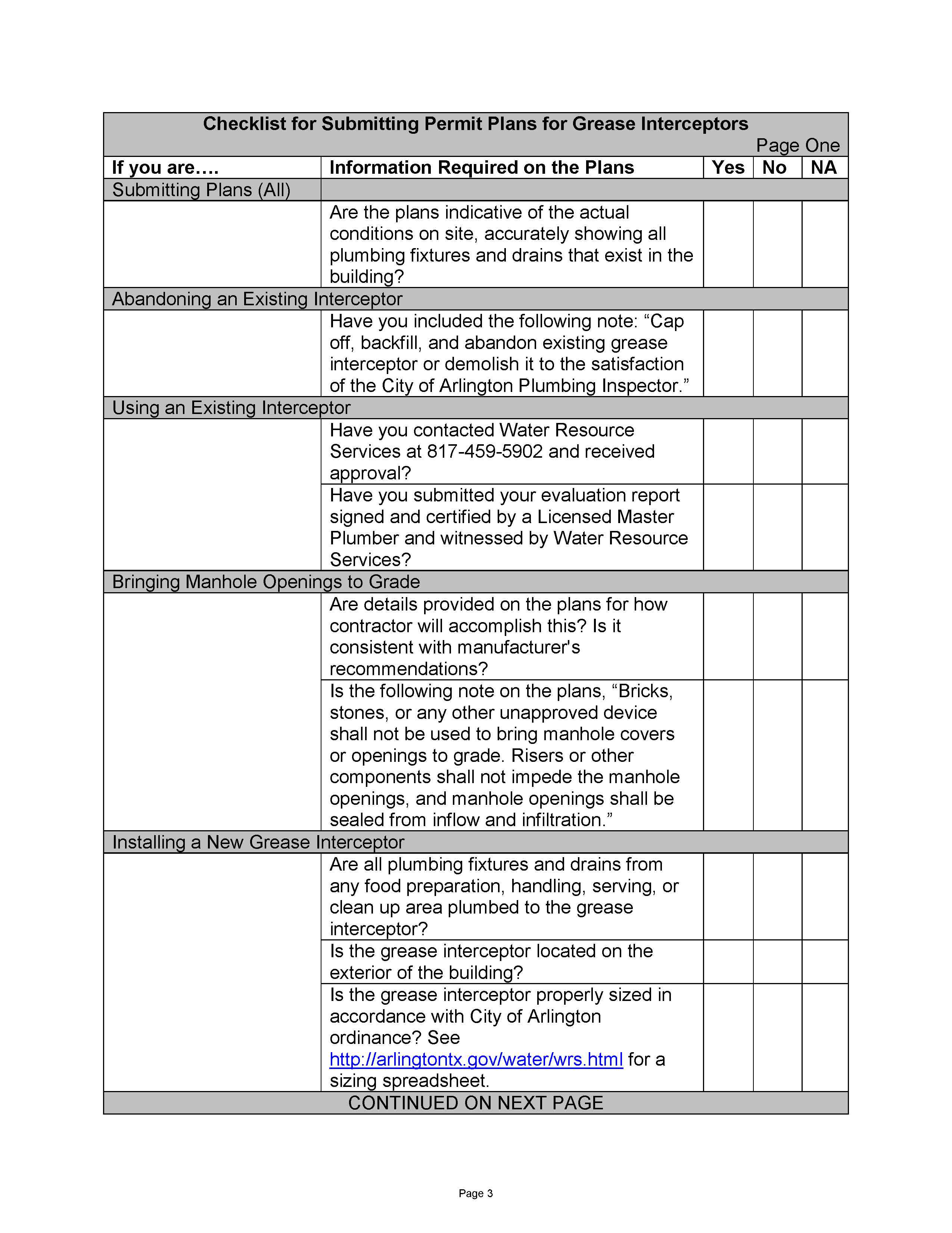 Greasing Checklist Format Grease Interceptor Inspection Checklist at Bianca Kethel blog